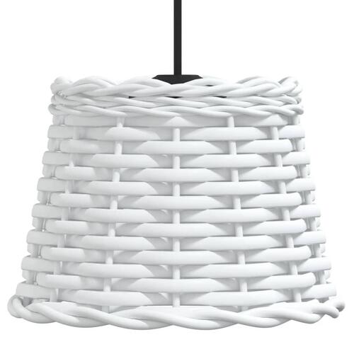 Lampeskærm til loftlampe Ø20x15 cm flet hvid