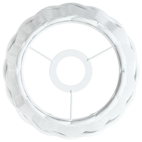 Lampeskærm til loftlampe Ø20x15 cm flet hvid