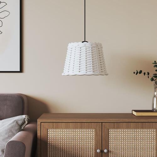Lampeskærm til loftlampe Ø30x20 cm flet hvid