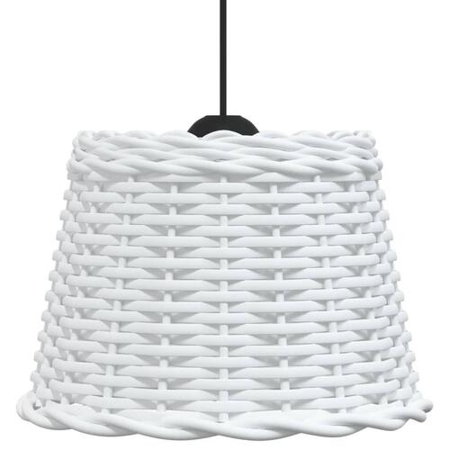 Lampeskærm til loftlampe Ø30x20 cm flet hvid