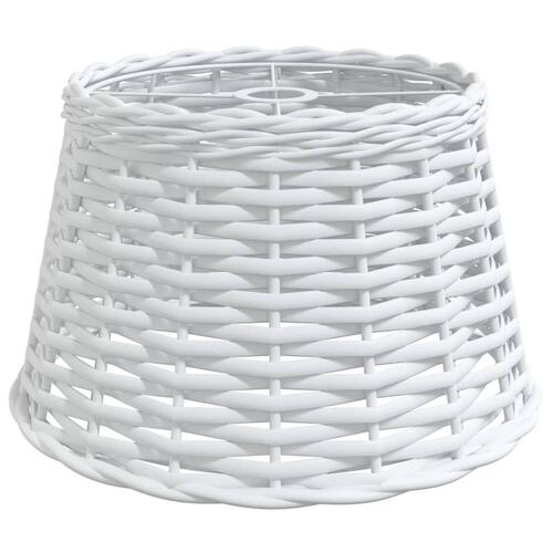 Lampeskærm til loftlampe Ø38x23 cm flet hvid