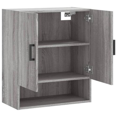 Vægskab 60x31x70 cm konstrueret træ grå sonoma-eg