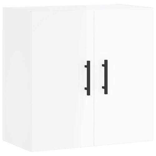 Vægskab 60x31x60 cm konstrueret træ hvid højglans
