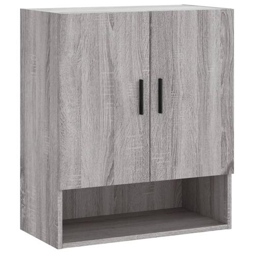 Vægskab 60x31x70 cm konstrueret træ grå sonoma-eg