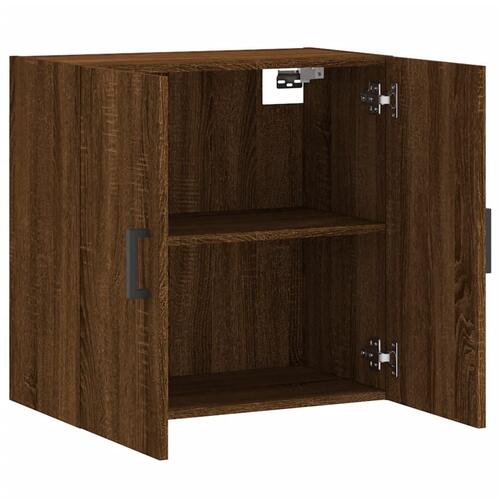 Vægskab 60x31x60 cm konstrueret træ brun egetræsfarve