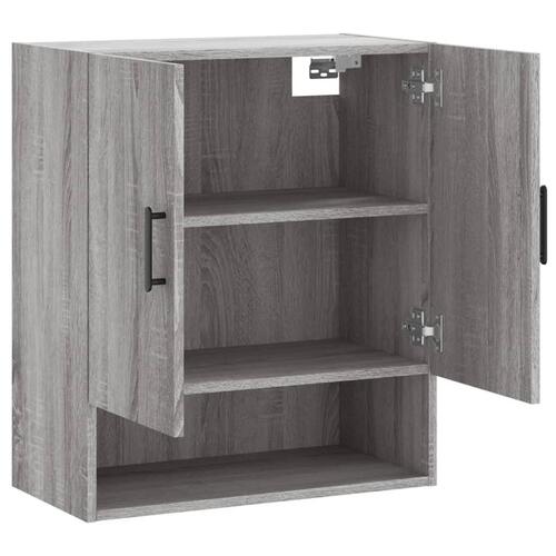 Vægskab 60x31x70 cm konstrueret træ grå sonoma-eg