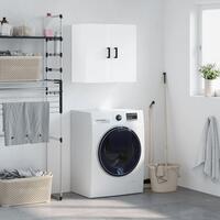 Vægskab 60x31x60 cm konstrueret træ hvid højglans
