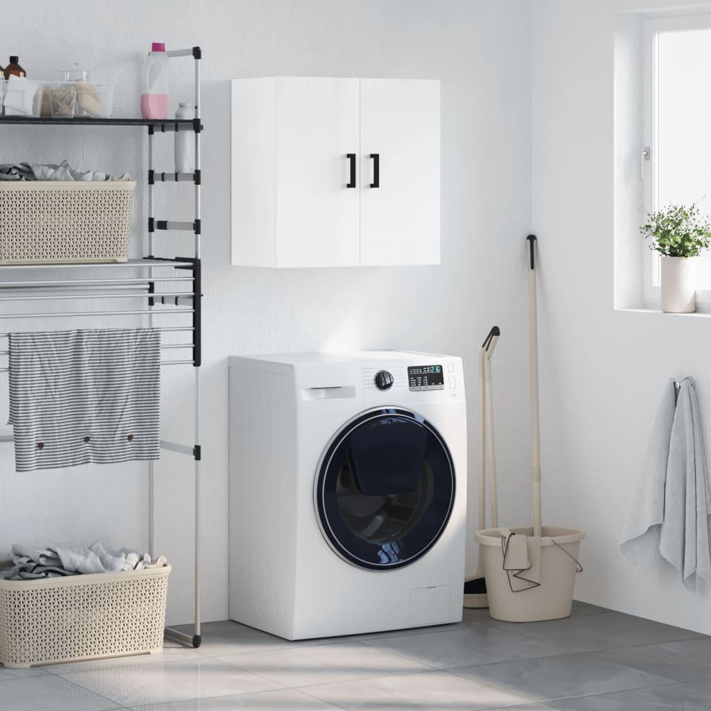 Vægskab 60x31x60 cm konstrueret træ hvid højglans
