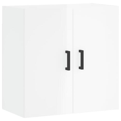 Vægskab 60x31x60 cm konstrueret træ hvid højglans
