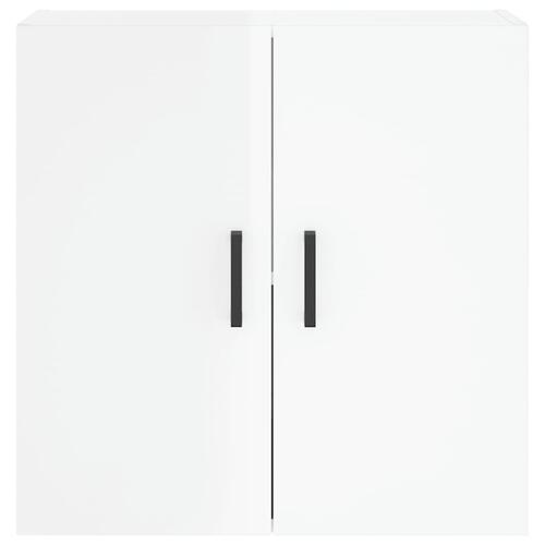 Vægskab 60x31x60 cm konstrueret træ hvid højglans