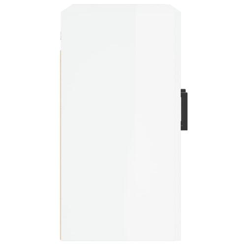 Vægskab 60x31x60 cm konstrueret træ hvid højglans