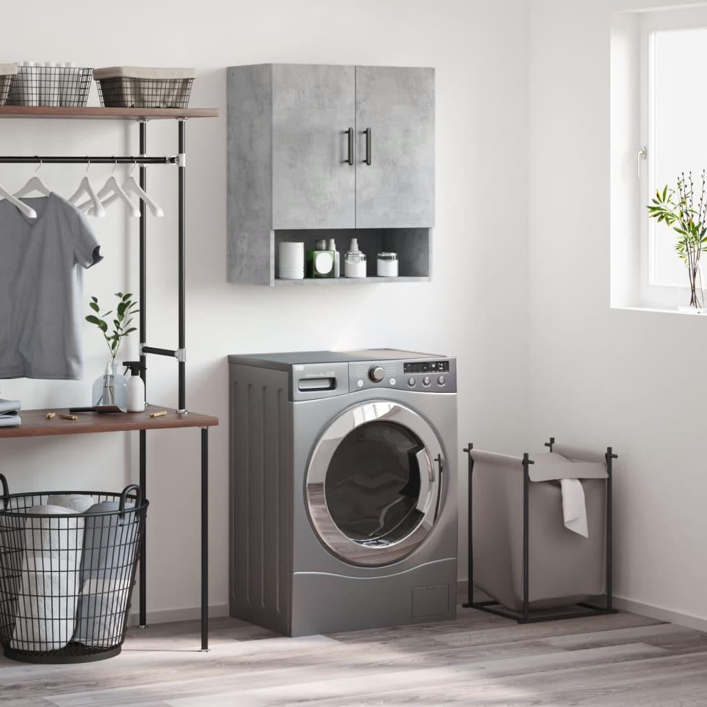 Vægskab 60x31x70 cm konstrueret træ betongrå