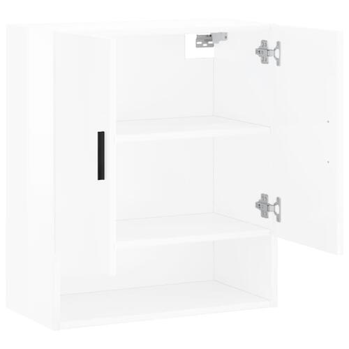 Vægskab 60x31x70 cm konstrueret træ hvid højglans