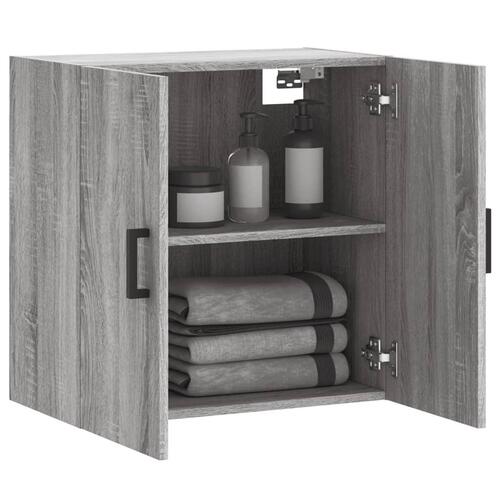 Vægskab 60x31x60 cm konstrueret træ grå sonoma-eg