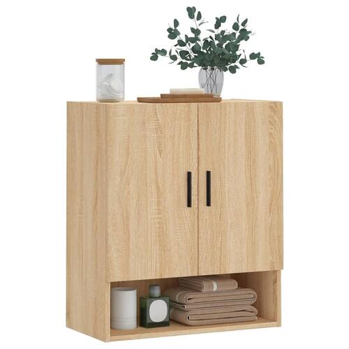 Vægskab 60x31x70 cm konstrueret træ sonoma-eg