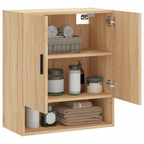 Vægskab 60x31x70 cm konstrueret træ sonoma-eg