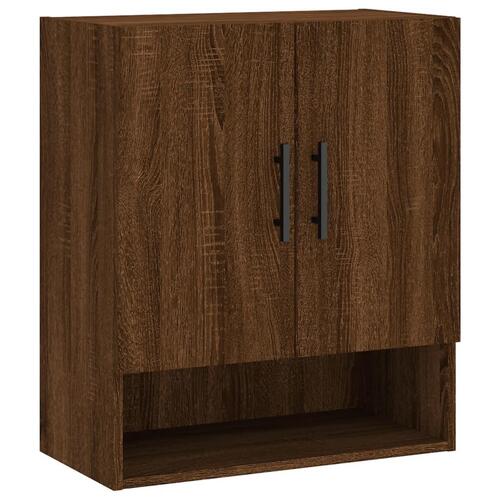 Vægskab 60x31x70 cm konstrueret træ brun egetræsfarve