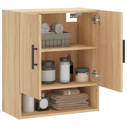 Vægskab 60x31x70 cm konstrueret træ sonoma-eg