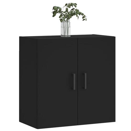 Vægskab 60x31x60 cm konstrueret træ sort