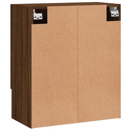 Vægskab 60x31x70 cm konstrueret træ brun egetræsfarve