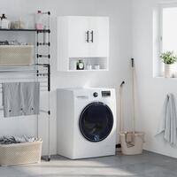 Vægskab 60x31x70 cm konstrueret træ hvid højglans