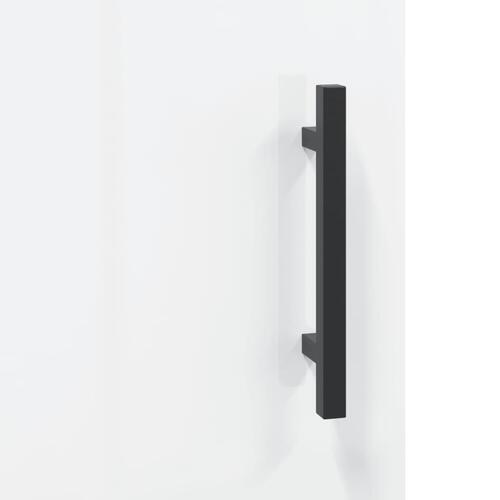 Vægskab 60x31x70 cm konstrueret træ hvid højglans