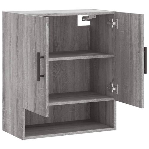 Vægskab 60x31x70 cm konstrueret træ grå sonoma-eg