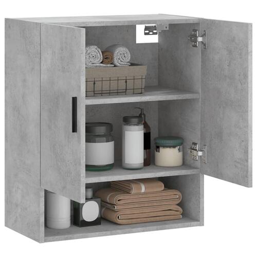 Vægskab 60x31x70 cm konstrueret træ betongrå
