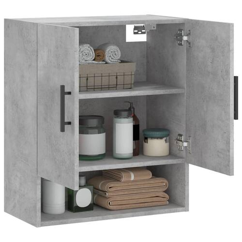 Vægskab 60x31x70 cm konstrueret træ betongrå