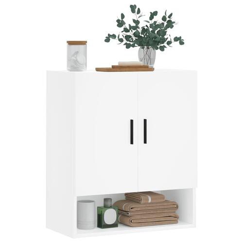 Vægskab 60x31x70 cm konstrueret træ hvid