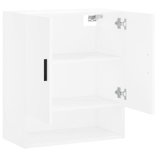 Vægskab 60x31x70 cm konstrueret træ hvid
