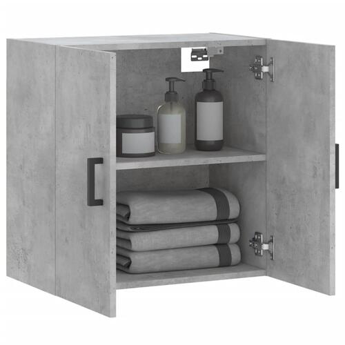 Vægskab 60x31x60 cm konstrueret træ betongrå