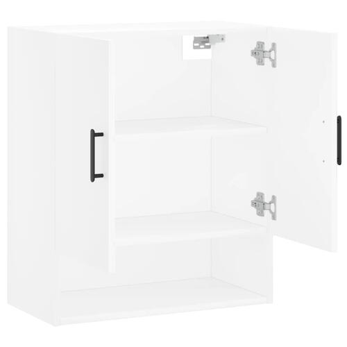 Vægskab 60x31x70 cm konstrueret træ hvid