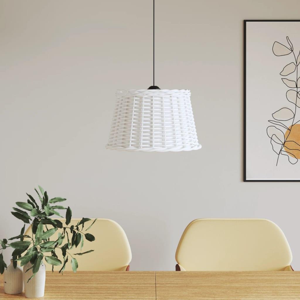 Lampeskærm til loftlampe Ø45x28 cm flet hvid