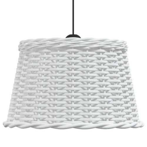 Lampeskærm til loftlampe Ø45x28 cm flet hvid