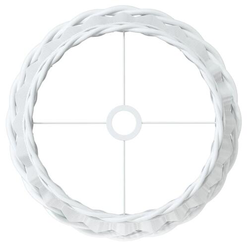 Lampeskærm til loftlampe Ø45x28 cm flet hvid