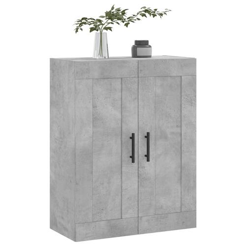 Vægskab 69,5x34x90 cm konstrueret træ betongrå