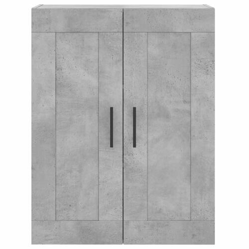 Vægskab 69,5x34x90 cm konstrueret træ betongrå