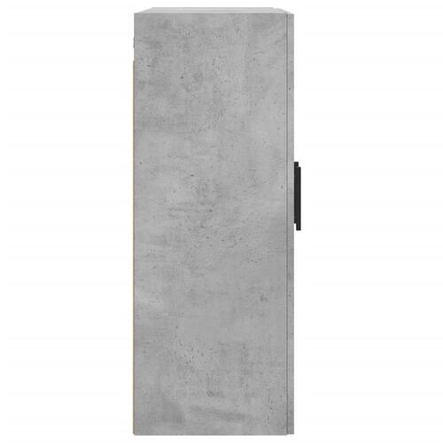 Vægskab 69,5x34x90 cm konstrueret træ betongrå