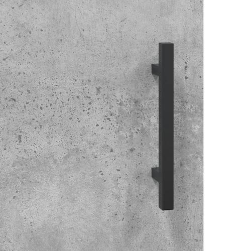 Vægskab 69,5x34x90 cm konstrueret træ betongrå