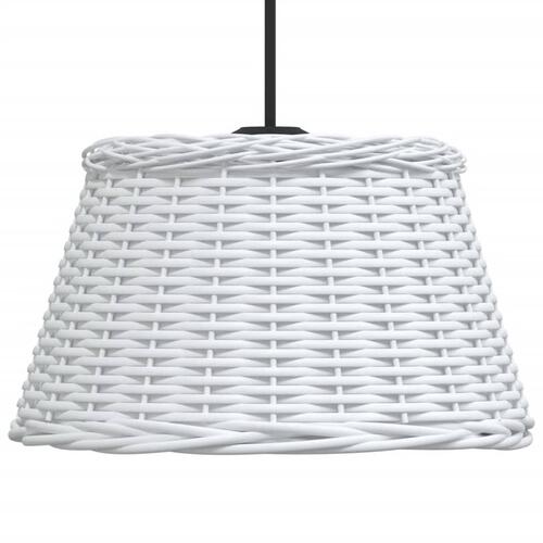 Lampeskærm til loftlampe Ø50x30 cm flet hvid