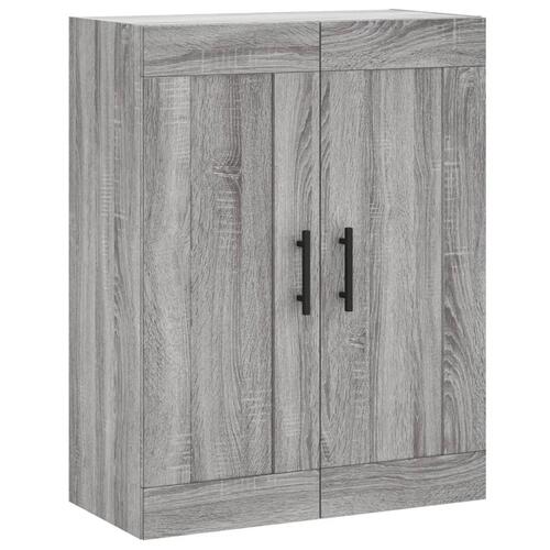 Vægskab 69,5x34x90 cm konstrueret træ grå sonoma-eg