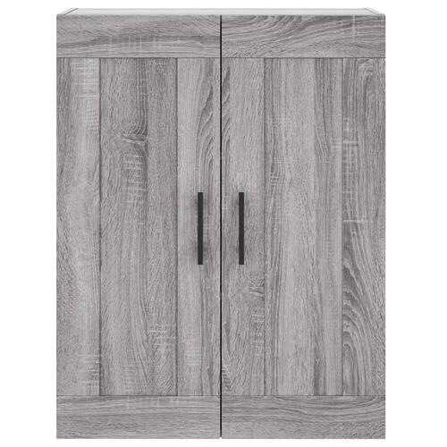 Vægskab 69,5x34x90 cm konstrueret træ grå sonoma-eg