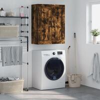 Vægskab 69,5x34x90 cm konstrueret træ røget sonoma-eg