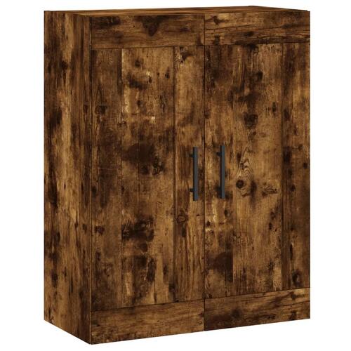 Vægskab 69,5x34x90 cm konstrueret træ røget sonoma-eg