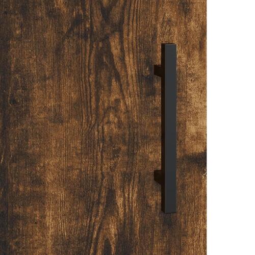 Vægskab 69,5x34x90 cm konstrueret træ røget sonoma-eg