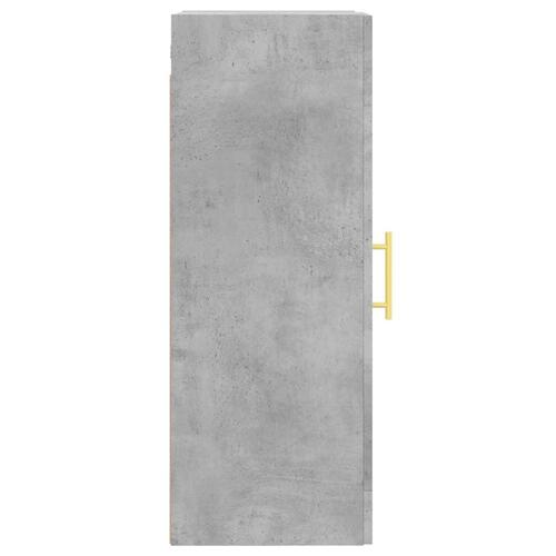 Vægskab 34,5x34x90 cm konstrueret træ betongrå