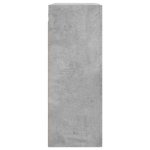 Vægskab 69,5x34x90 cm konstrueret træ betongrå