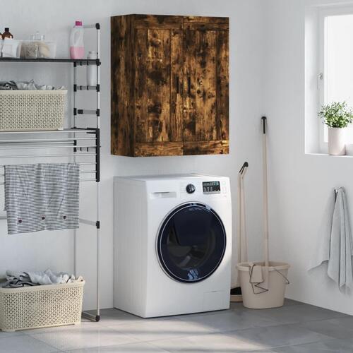 Vægskab 69,5x34x90 cm konstrueret træ røget sonoma-eg