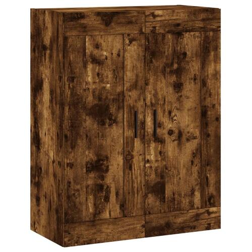 Vægskab 69,5x34x90 cm konstrueret træ røget sonoma-eg